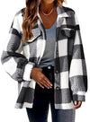ModeParisienne® wollen geruite winddichte dames zomer jas