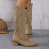 ModeParisienne® Cooper - Klassieke Suède Cowboy Laarzen Dames