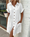 ModeParisienne® Vestito Camicia Donna - Eleganza e Comfort in Uno