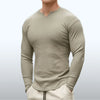 John's Comfortabele Lange Mouw Shirt voor Mannen - Stijlvol en Ademend