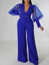 ModeParisienne® Malika | Tuta elegante con maniche in mesh