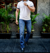 Jarlan – Getextureerde Luxe Witte Polo T-Shirt