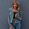 ModeParisienne® Trendy Damesmode PU Blazer: Effen Kleur Dames Zomerjas