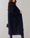 Arianna -nonchalante trenchcoat jas met dubbele rij knopen, ingekeepte kraag en zakken