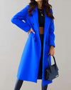Arianna -nonchalante trenchcoat jas met dubbele rij knopen, ingekeepte kraag en zakken