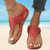 Dames Sandalen - Ademende slip - on sandalen met flexibele en comfortabele pasvorm - Rood - 36 - Zarandi Amsterdam