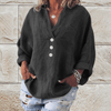Casual Summer Wear - Alfreda | Chique katoenen pullover voor dames met lange mouwen en ontspannen pasvorm - Zwart - S - Zarandi Amsterdam