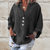 Casual Summer Wear - Alfreda | Chique katoenen pullover voor dames met lange mouwen en ontspannen pasvorm - Zwart - S - Zarandi Amsterdam