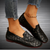 Alvira | Ademende platte schoenen voor dames met ergonomische pasvorm en elegant design | Zwart