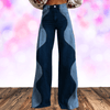 Casual Broeken - Asia | Hoge Taille Linnen Broek Dames met Losse Pasvorm en Unieke Prints - S - Zarandi Amsterdam