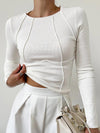 Sophie Langarmig Shirt voor Dames – Elegant en Comfortabel