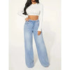 Pants - Relaxed Fit Baggy Jeans voor dames met hoge taille en casual look - S - Zarandi Amsterdam