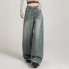 Pants - Loszittende baggy jeans voor dames met hoge taille en casual look - S - Zarandi Amsterdam