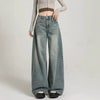 Pants - Loszittende baggy jeans voor dames met hoge taille en casual look - S - Zarandi Amsterdam