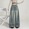 Pants - Loszittende baggy jeans voor dames met hoge taille en casual look - S - Zarandi Amsterdam