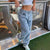 Pants - Dames Baggy Jeans Middelhoog Retro Look Lange Lengte - Zwart - S - Zarandi Amsterdam