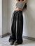 Pants - Loszittende baggy jeans voor dames met wijde pijpen - Zwart - S - Zarandi Amsterdam