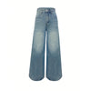 Pants - Loszittende baggy jeans voor dames met wijde pijpen - Zwart - S - Zarandi Amsterdam