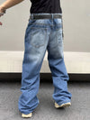 Baggy Jeans Heren, Wijde Pasvorm, Retro Stijl | Lange Broek 5