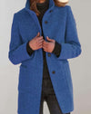 ModeParisienne® Arvey - Elegante halflange wollen jas met hoge hals