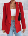 Blaire - Formele en stijlvolle lange blazer met zijzakken