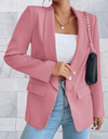 Blaire - Formele en stijlvolle lange blazer met zijzakken