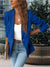 Women's Blazers - Blazer voor vrouwen, elegante op maat gemaakte pasvorm met lange mouwen en zakken - Blauw - S - Zarandi Amsterdam
