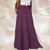 Maxirokken - Bohemian Maxi Rok met Zwierige Lagen en Verstelbare Taille - Paars - S - Zarandi Amsterdam