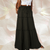 Maxirokken - Bohemian Maxi Rok met Zwierige Lagen en Verstelbare Taille - Zwart - S - Zarandi Amsterdam