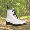 Veterschoenen - Brenilda | Lichtgewicht dames laarzen van PU - leer met ademend ontwerp en antislip zool - Wit - 37 - Zarandi Amsterdam