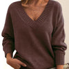 ModeParisienne® Scarlett - Maglione rilassato con scollo a V