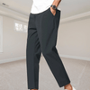 Women Trendy Outfit - Bryan | Lichtgewicht herenbroeken met elastische tailleband voor zomer, moderne rechte pasvorm van ademende stof - Grijs - S - Zarandi Amsterdam