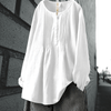 Casual Summer Wear - Bubbles | Chique tuniekblouse met buikbedekking en losse pasvorm voor dames - Wit - S - Zarandi Amsterdam