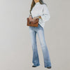 ModeParisienne® Koral - Pantaloni flare invecchiati