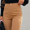 ModeParisienne® Xandra - Pantaloni a zampa di velluto a coste alla moda