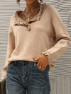 ModeParisienne® Kayley | Maglione lavorato a maglia con ruches per donna