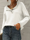 ModeParisienne® Kayley | Maglione lavorato a maglia con ruches per donna