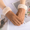 ModeParisienne® Althea - Chic Velours Leren Handschoenen voor een Verfijnde Look