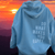 Sweatshirts - Candelle | Comfortabele oversized hoodie met inspirerende tekst in pastelroze, inclusief capuchon en relaxte pasvorm - Blauw - S - Zarandi Amsterdam