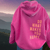 Sweatshirts - Candelle | Comfortabele oversized hoodie met inspirerende tekst in pastelroze, inclusief capuchon en relaxte pasvorm - Donkerroze - S - Zarandi Amsterdam