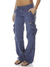 Women's Trousers - Cargobroeken voor dames | Relaxte pasvorm met zakken - Blauw - S - Zarandi Amsterdam