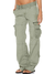 Women's Trousers - Cargobroeken voor dames | Relaxte pasvorm met zakken - Groen - S - Zarandi Amsterdam