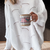 Casual-Chique Herfsttrui – Ribbelstof met Speelse Zoom en Lange Mouwen | Wit