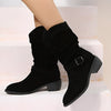 Winter Boots - Casual laarzen voor dames | Ronde neus, lage hak - Zwart - 34 - Zarandi Amsterdam