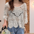 Dames Tops - Casual top dames met korte mouwen en ademende stof - abrikoos - S - Zarandi Amsterdam