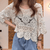 Dames Tops - Casual top dames met korte mouwen en ademende stof - abrikoos - S - Zarandi Amsterdam