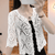 Dames Tops - Casual top dames met korte mouwen en ademende stof - Wit - S - Zarandi Amsterdam