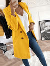 Winter Coat - Chic Design Jas voor Dames, Lange Mouw | Winter - Geel - S - Zarandi Amsterdam