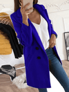 Winter Coat - Chic Design Jas voor Dames, Lange Mouw | Winter - Marineblauw - S - Zarandi Amsterdam