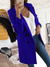 Winter Coat - Chic Design Jas voor Dames, Lange Mouw | Winter - Marineblauw - S - Zarandi Amsterdam